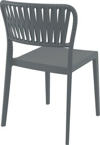 PORTOFINO záhradná stolička s podrúčkami dark grey