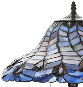 Lampa do obývačky vitráž PÁV Ø40*60