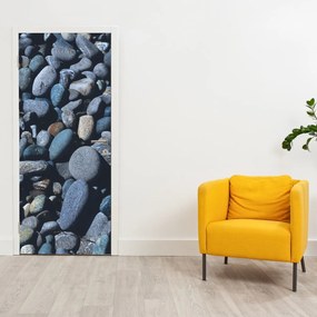 Fototapeta na dvere - Plážové okruhliaky (95x205cm)