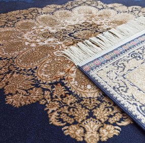 Koberec Exkluzívny Qum Silk 02 modrý