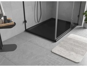 Mexen Flow Slim, obdĺžniková sprchová vanička 110 x 100 cm, čierna matná, 46R701011