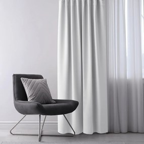 Záves AmeliaHome Blackout s priechodkami 140x270 cm biely