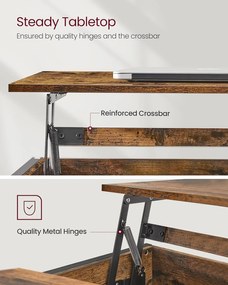 Konferenčný stolík VASAGLE LCT205B01