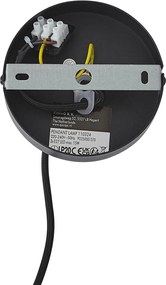 Moderné závesné svietidlo tmavý bronz s sivohnedou farbou 50 cm 3-Lights - Drum Duo