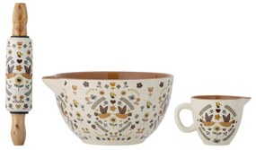 Bloomingville Detský set na pečenie Bryn Brown Stoneware - set 3 ks