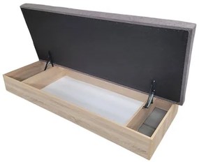 Válenda Silver C80 - 80x200 cm Oranžová Pánty vľavo Dub sonoma