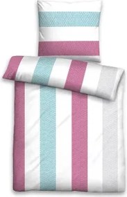Obliečky seersucker Miriam, farebné pruhované%