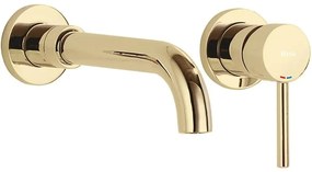 Podomietková umývadlová batéria Rea Lungo Long zlatá + box