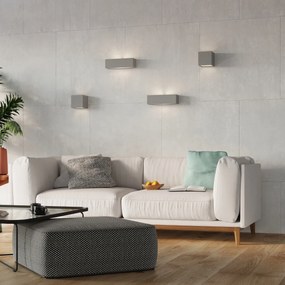 Nástenné svietidlo Leo, 1x sivé keramické tienidlo