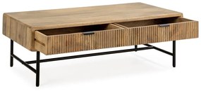 Konferenčný stolík z mangového dreva v prírodnej farbe 60x120 cm Mundra – MOME