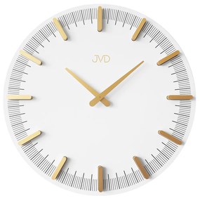 Dizajnové nástenné hodiny JVD HC401.1 biela