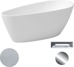 Besco Akrylátová voľne stojaca vaňa Goya A-line Glam S 160x73 (170x80) BESCO-Typ výpuste: Click-Clack s prepadom, čierna, BESCO-Rozmery: 160x73, BESC…