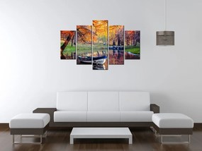 Gario Obraz na plátne Romantické miesto pri jazere Veľkosť: 125 x 70 cm