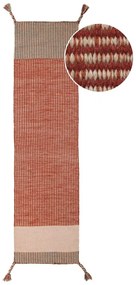 Oranžový vlnený behúň Flair Rugs Anu, 60 x 200 cm
