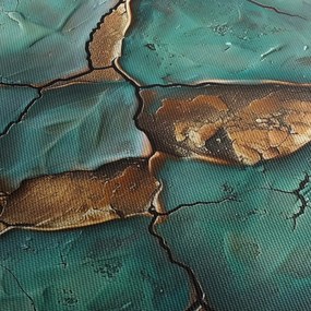Obraz - Zeleno-zlatá maľba (90x60 cm)