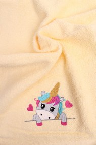 Detský uterák s výšivkou jednorožec