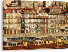 Obraz - Nábrežná štvrť, Portugalsko (70x50 cm)