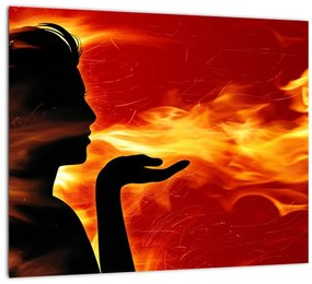 Obraz - žena v ohni