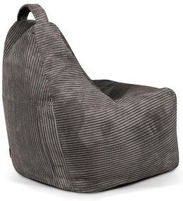 Tmavohnedý menčestrový sedací vak Play Amuse – SLOWDOWN