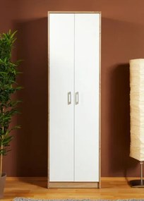 Policová skriňa Vincent, dub sonoma/biela