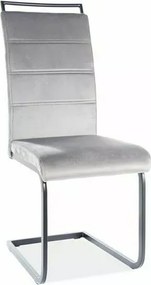 SI H-441 Sametová stolička sivý