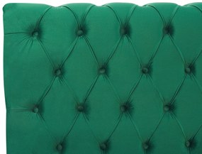 Zamatová posteľ 160 x 200 cm smaragdovozelená AVALLON Beliani