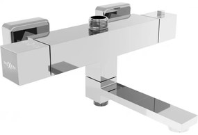 Mexen CUBE termostatická vaňová/sprchová batéria, chrómová, 77910-00