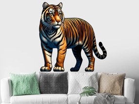 Tiger textilní prelepiteľná nálepka na stenu hárok 44 x 45 cm