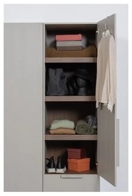 Sivá modulárna skriňa 55x210 cm Rens – WOOOD