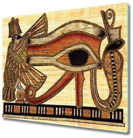 Sklenená doska na krájanie Egyptský očné papyrus 60x52 cm