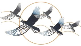 Kovová nástenná dekorácia 91x50 cm Birds – Mauro Ferretti