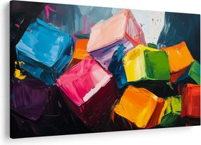 Obraz - Farebné kocky (90x60 cm)