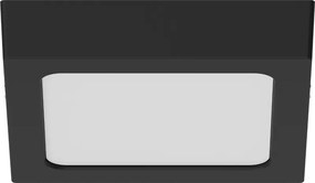 Mexen LDSS, LED stropné svietidlo, rozmer 17 x 17 cm, 12W, neutrálna - 4000K, 960 lm, čierna - L213-017-1240-70