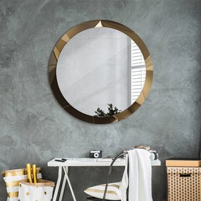 Okrúhle ozdobné zrkadlo Moderná abstrakcia fi 90 cm