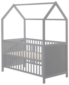 roba Detská postieľka 70 x 140 (hnedosivá, 70x140)  (100340822)
