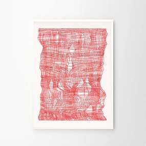 Moikka Plagát Timeline Red by Ana Frois 70x100