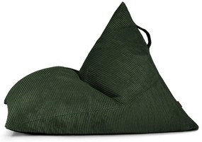 Zelený menčestrový sedací vak Razz – SLOWDOWN