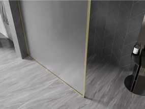 Mexen, Mexen Kioto-XF sprchová stena s rámom 70 x 202 cm, matná 10 mm, brúsené zlato - 800-070-104-55-30-X
