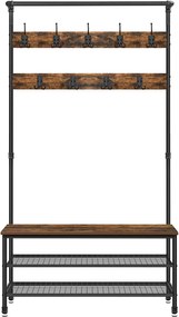 Vešiakový stojan s botníkom VASAGLE HSR47BX