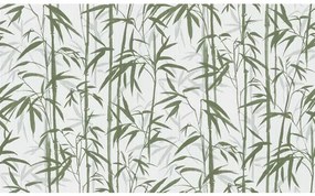 Vliesová tapeta bambus zeleno-biela 10,05x0,53 m