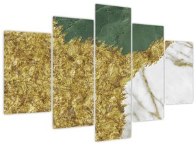 Obraz - Zelený mramor N⁰2 (150x105 cm)