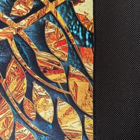 DY Modrý koberec s orientálnym vzorom Horeca-New 125 Rozmer: 80x150 cm