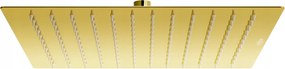 Sprchová dažďová hlavica MEXEN SLIM - štvorcová - 30x30 cm - zlatá, 79130-50