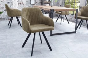 Nemecko -  Retro dizajnová stolička LUCCA antique taupe
