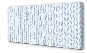 Obraz na plátne Modré pruhované rybia kosť 125x50 cm