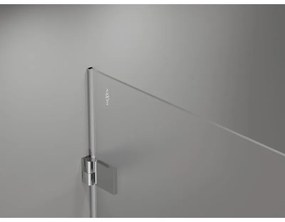 Mexen Lunar-B, výklopný sprchový kút ľavý 85 x 70 cm, 8mm číre sklo, chrómový profil, 832-085-070-01-00-L