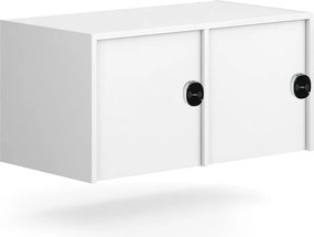 Nadstavba pre skrine FRAME, 2x dvere, 872 x 450 x 427 mm, RFID zámok, biela