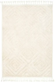 Koberec Berber 7061 Romby 3D ivory / slonová kosť / krémový