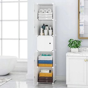 Hogler 3402 Variabilný policový systém 5 políc 175 x 37 x 47 cm, biely