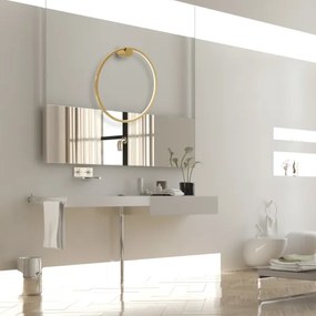 LED Nástenné svietidlo SATURNO LED/25W/230V pr. 50 cm IP44 zlatá